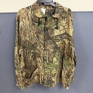 Hunter's Specialties Jacket Camouflage Full Zip Lightweight LS Men Large USA